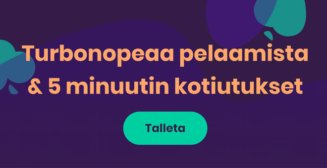 Turbico kasinolla pääsee pelaamaan nopeasti ja vaivattomasti
