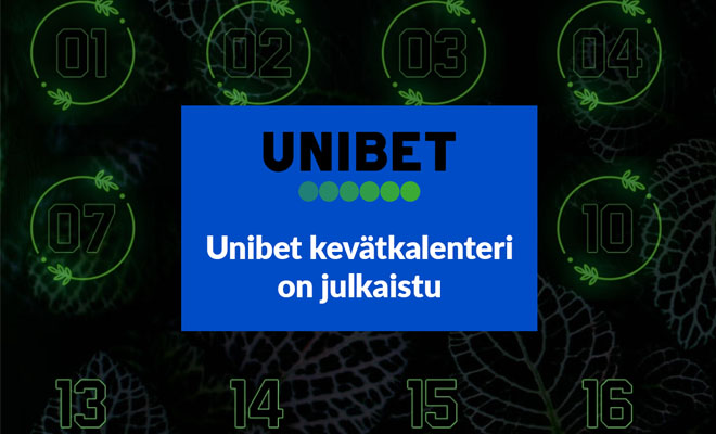 Unibet kevätkalenteri on julkaistu