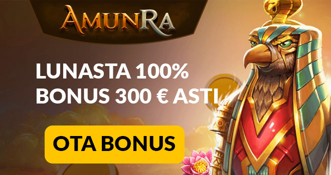 Aktivoi Amun Ra bonus painamallatästä