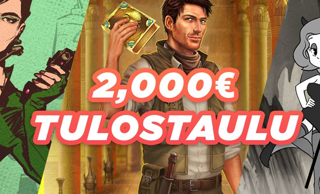 Jaossa on yli 2 000 € suurimman voiton saaneille pelaajille