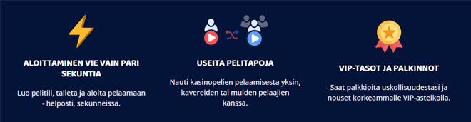 Sivustolla on lukuisia etuja