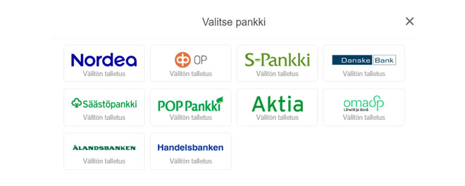 Casinobud tukee isoimpia suomalaisia pankkeja