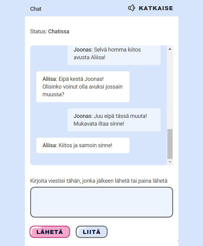 Otto Kasino live chat auttaa sinua mahdollisten ongelmien kanssa vuorokauden ympäri