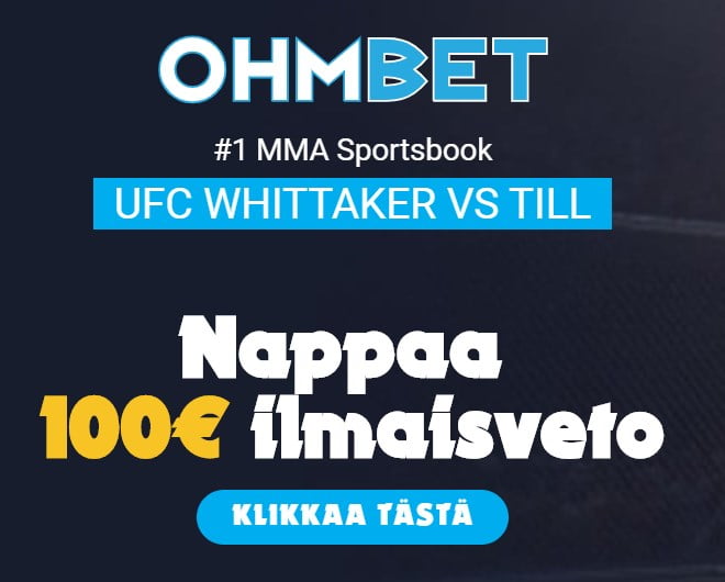 Whittaker vs Till bonus vedonlyöntiin ja kertoimet