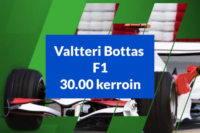 Valtteri Bottas 30.00 kerroin podium-sijoituksesta – F1 Monaco 2021