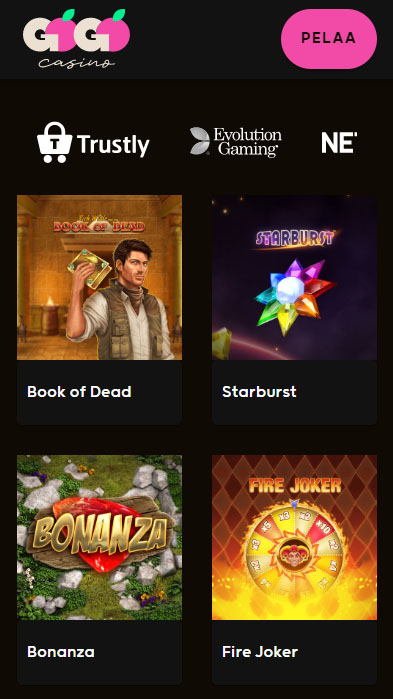 Go Go Casino toimii mobiilissa