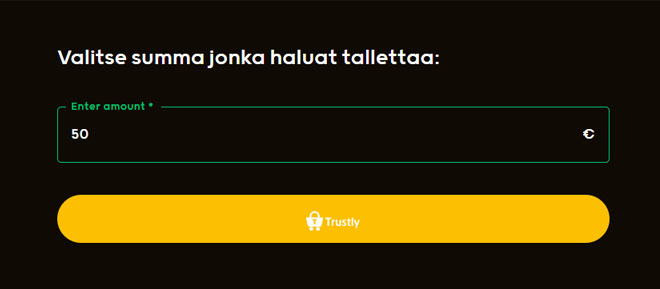 Talletukset ja kotiutukset hoitaa Trustly