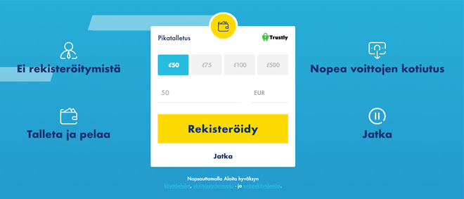 Talletus onnistuu helposti Trustlyllä