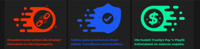 Klirr Casino tärkeimmät edut