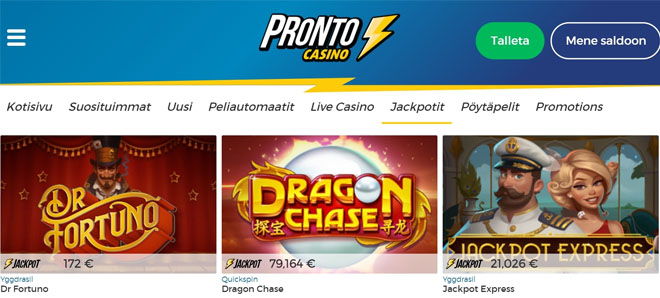 Esittelyssä Pronto Casino