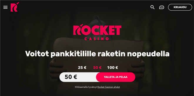 Rocket Casinon uusi aula