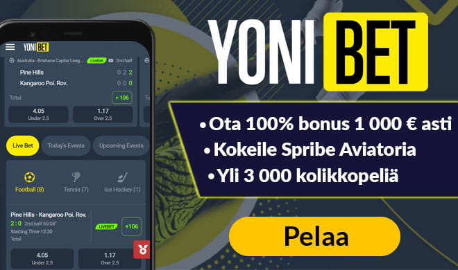Ota Yonibet Casino bonus tästä