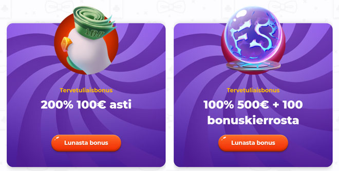 Valitse itse oma Cadabrus bonuksesi