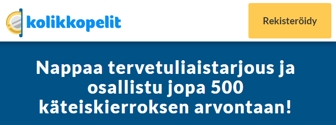Voita vähintään 50 käteiskierrosta ja jopa 500