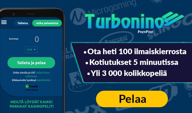 Turbonino kokemuksia pääsee keräämään 100 kierroksen voimin