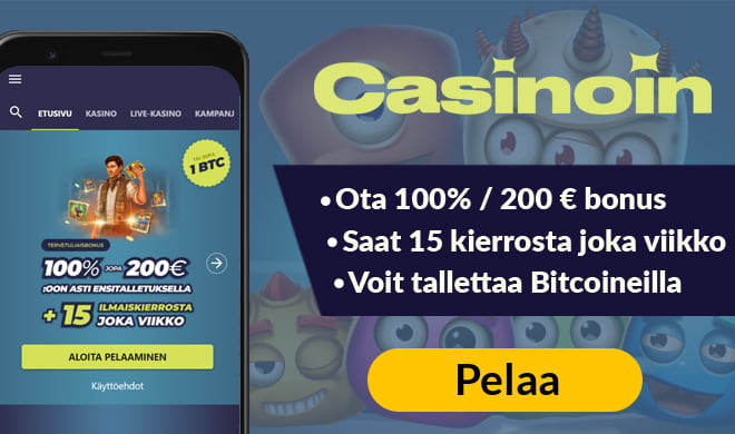 Casinoin kokemuksia pääsee keräämään jopa 200 euron bonuksella