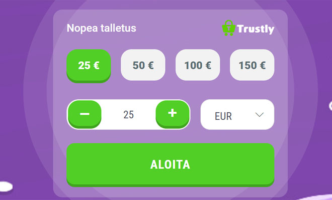 Cookie Casinon talletus on helppoa ja nopeaa