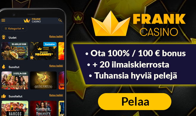 Frankcasino.com tarjoaa hyvät edut pelaajille