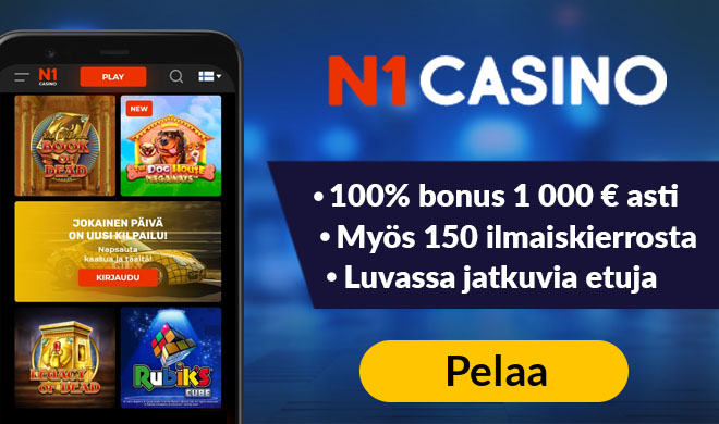 N1 Casinon uuden asiakkaan edut