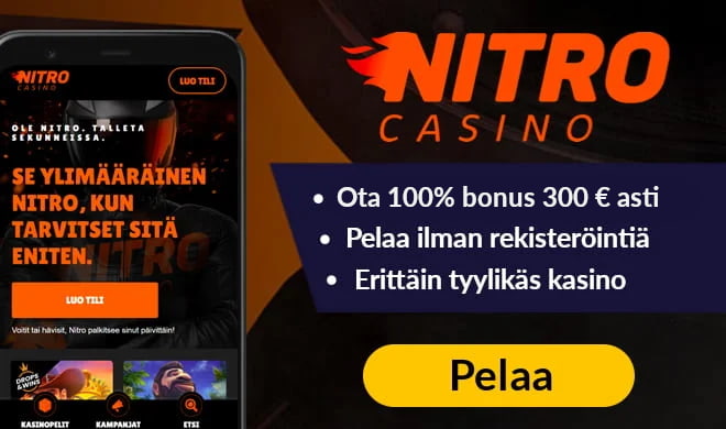 Nitro Casino tarjoaa päivittäisiä etuja