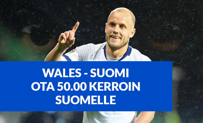 Wales - Suomi ottelu 18.11 UEFA Kansojen Liiga. Katso kertoimet ja vedonlyönti.