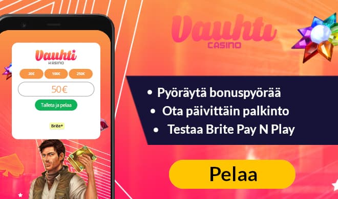 Vauhti Casino tarjoaa huikeita etuja