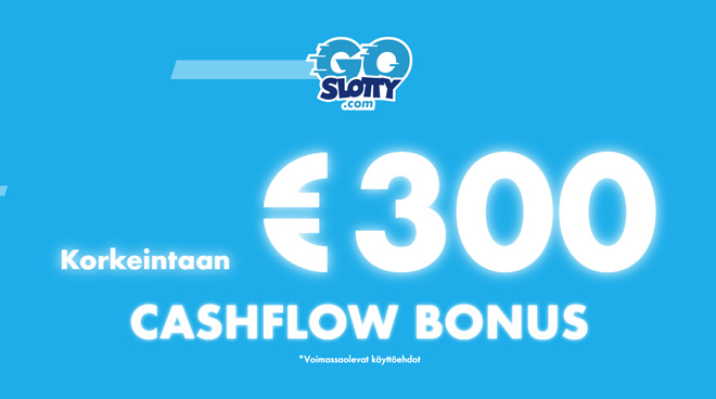 GoSlotty cashflow bonus antaa pelaajan tehdä kotiutuksia kierrätyksen aikana