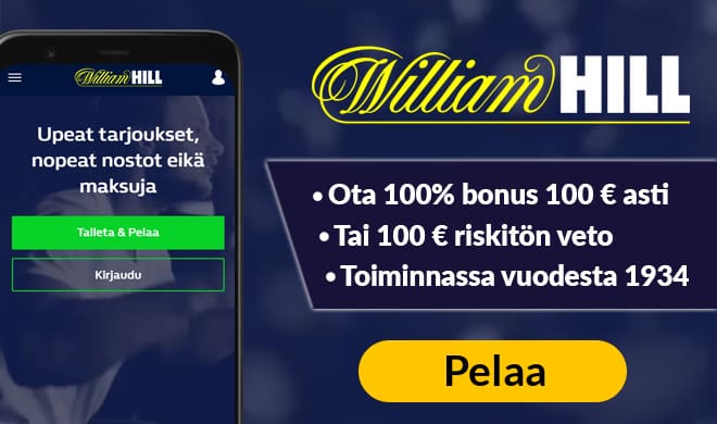 Kokeile WilliamHill pikakasinoa jo tänään