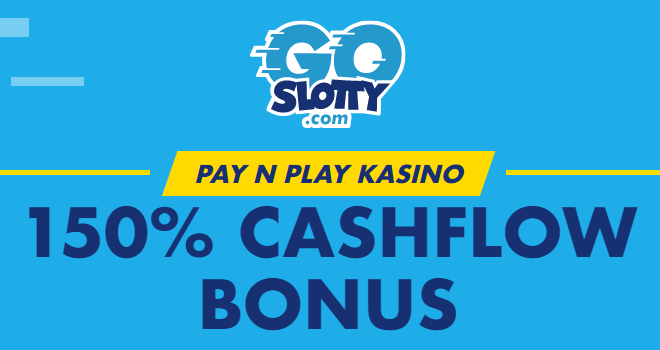 GoSlotty 150% cashflow bonus