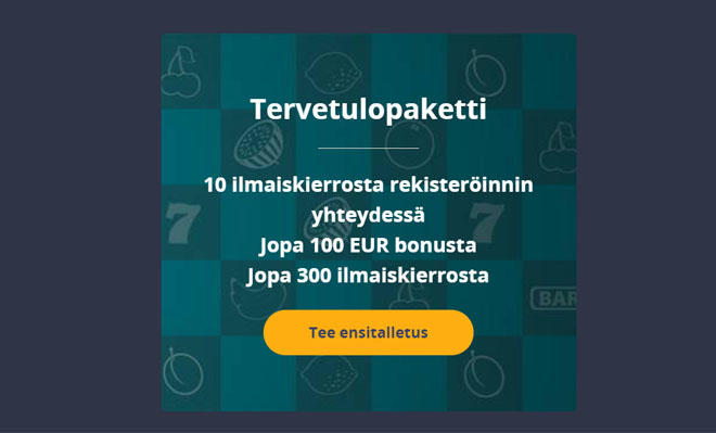 Juuri nyt Chanz kasinolla on bonuksia 100 € arvosta sekä 310 kierrosta