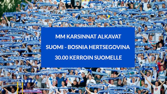 korotettu kerroin suomi mm kisat bosnia