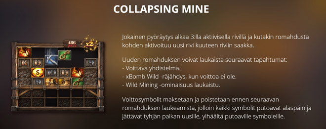 Collapsing Mine -bonus toiminto