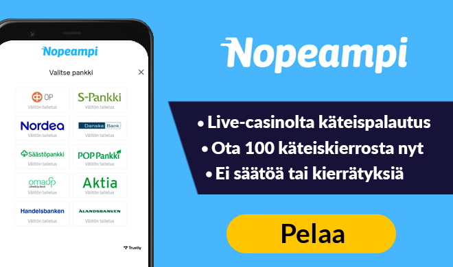 Nopeampi kasino tarjoaa 60 sekunnin aikana rajattomat kierrokset