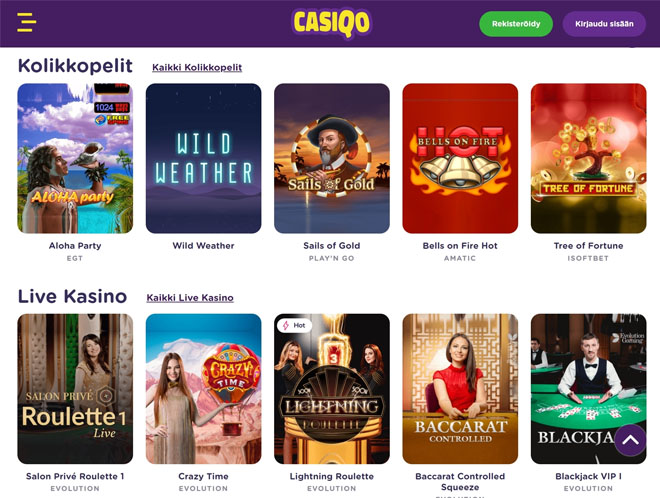 Esittelyssä Casiqo Casino