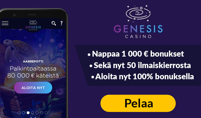 Nappaa nyt Genesis Casinon tarjoamat edut