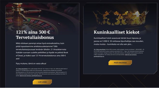 21Casinolta löydät laadukkaita kampanjoita