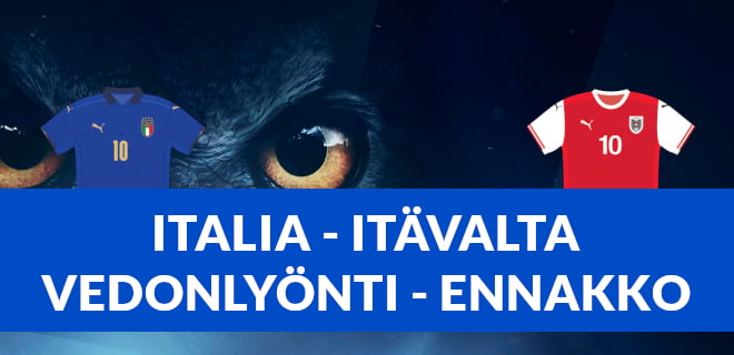 Ennakko Italia - Itävalta EM-otteluun