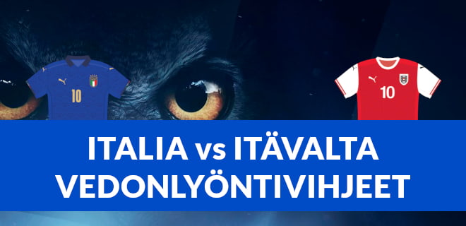 Lue Italia vs Itävalta vedonlyöntivihjeet