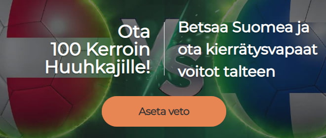 Tanska Suomi kerroin EM kisat - Mr Green tarjoaa 100 kertoimen Suomelle