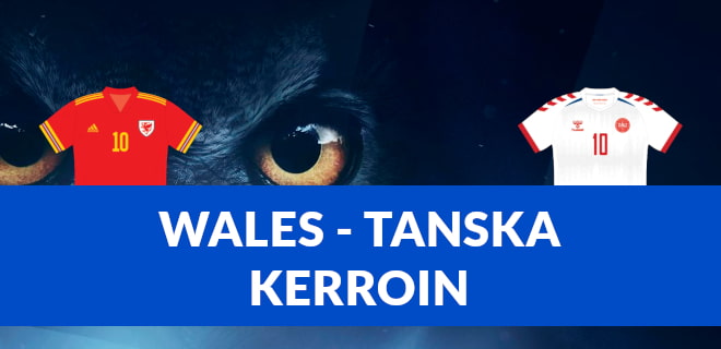 Paras Wales - Tanska kerroin EM-kisat otteluun 26.6.2021