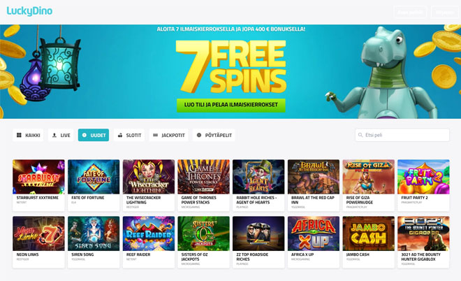 Keräsimme LuckyDino kokemuksia