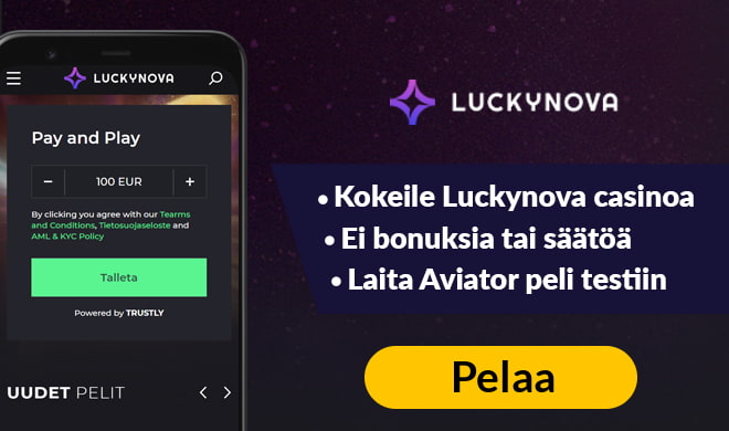 Laita Luckynova kasino testiin