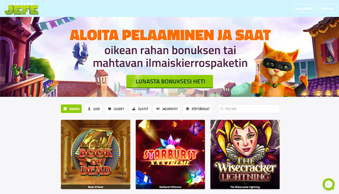 Esittelyssä CasinoJefen aula