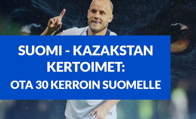 Huuhkajat kohtaa Kazakstanin lauantaina 4.9 keräsimme ottelun parhaat kertoimet ja edut yhteen artikkeliin.