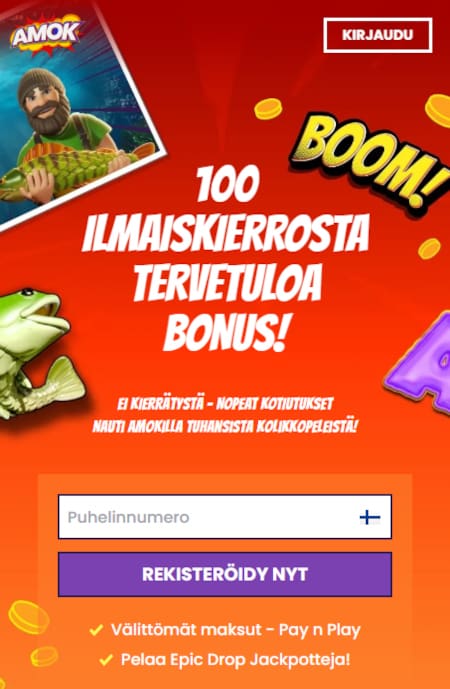 Amok Casinolla on kattavat maksutavat