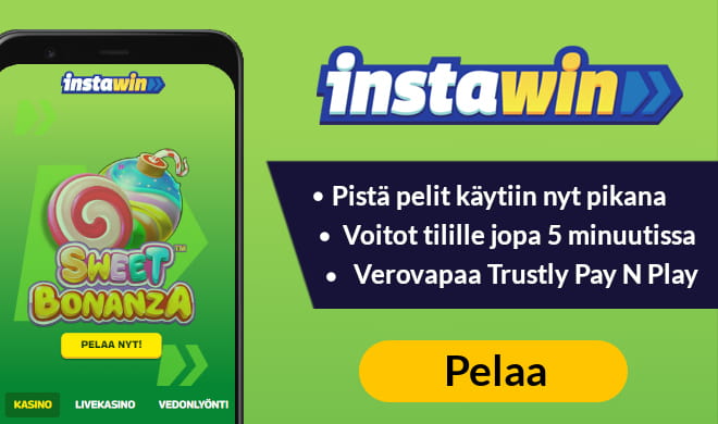 InstaWin casinolta löydät satoja hauskoja pelejä ilman rekisteröitymistä