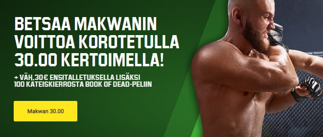 Makwanin voitto tuo Unibetilta 30.0 kertoimen