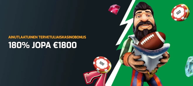 Play Fast Casinon bonus toimii jopa 1 500 € asti