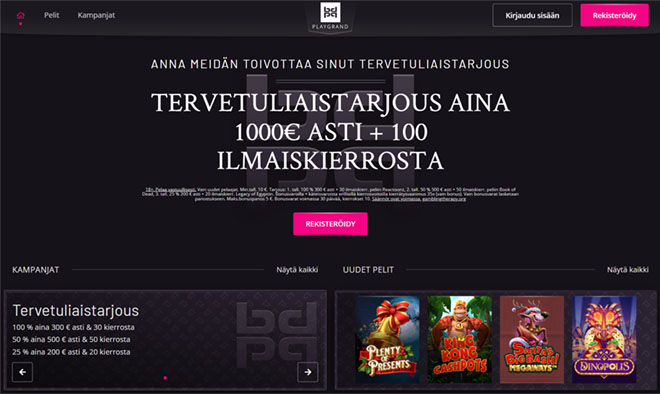 Esittelyssä PlayGrand Casino