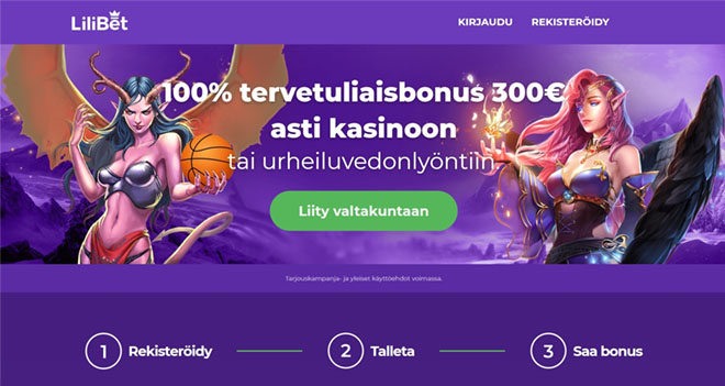 Uusi Lilibet Casino asiakas aloittaa pelit 100% bonuksella 300 € asti